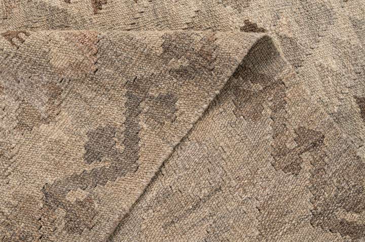 5' 2 x 6' 9 Hand Woven Kilim Maymana Wool Rug