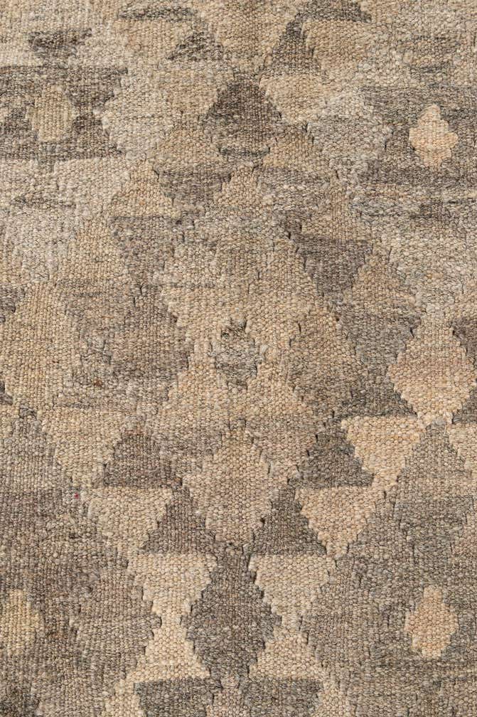 5' 2 x 6' 6 Hand Woven Kilim Maymana Wool Rug