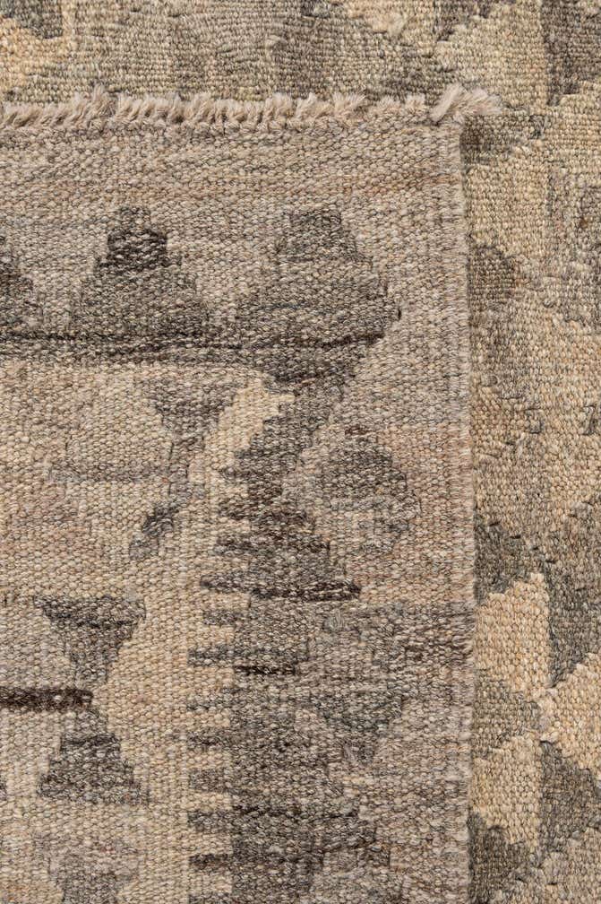 5' 2 x 6' 6 Hand Woven Kilim Maymana Wool Rug