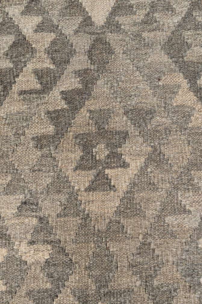 5' 4 x 6' 7 Hand Woven Kilim Maymana Wool Rug