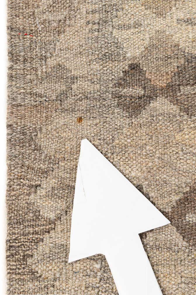 5' 2 x 6' 6 Hand Woven Kilim Maymana Wool Rug