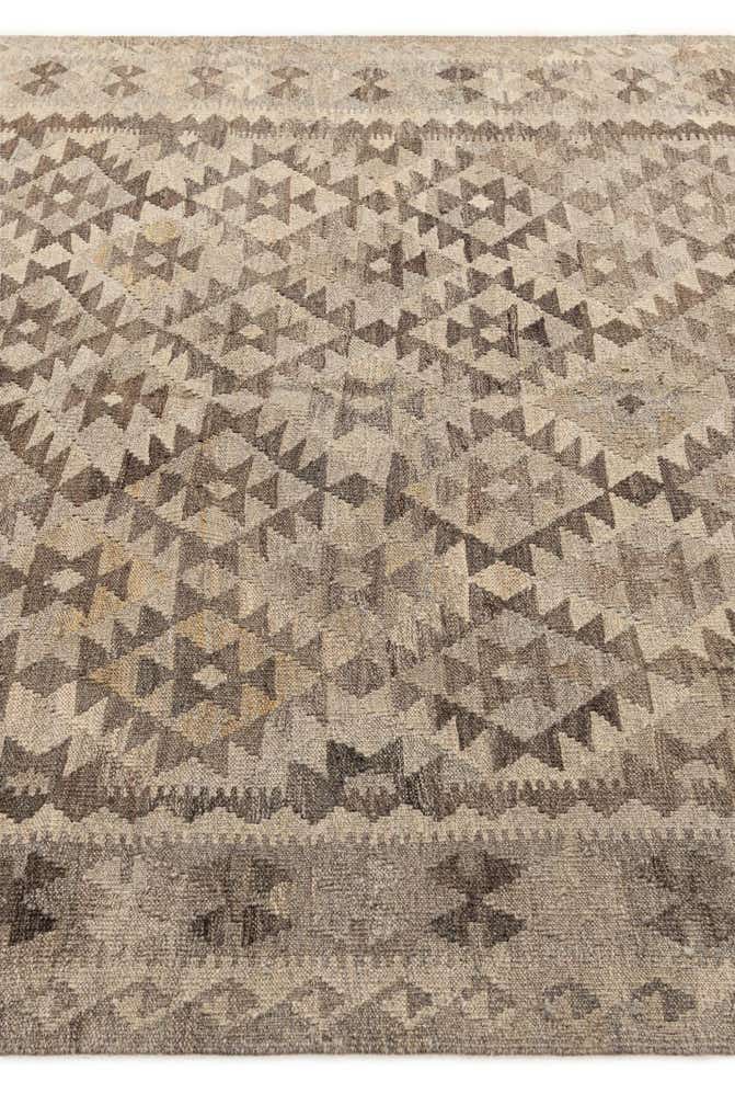 5' 2 x 6' 6 Hand Woven Kilim Maymana Wool Rug
