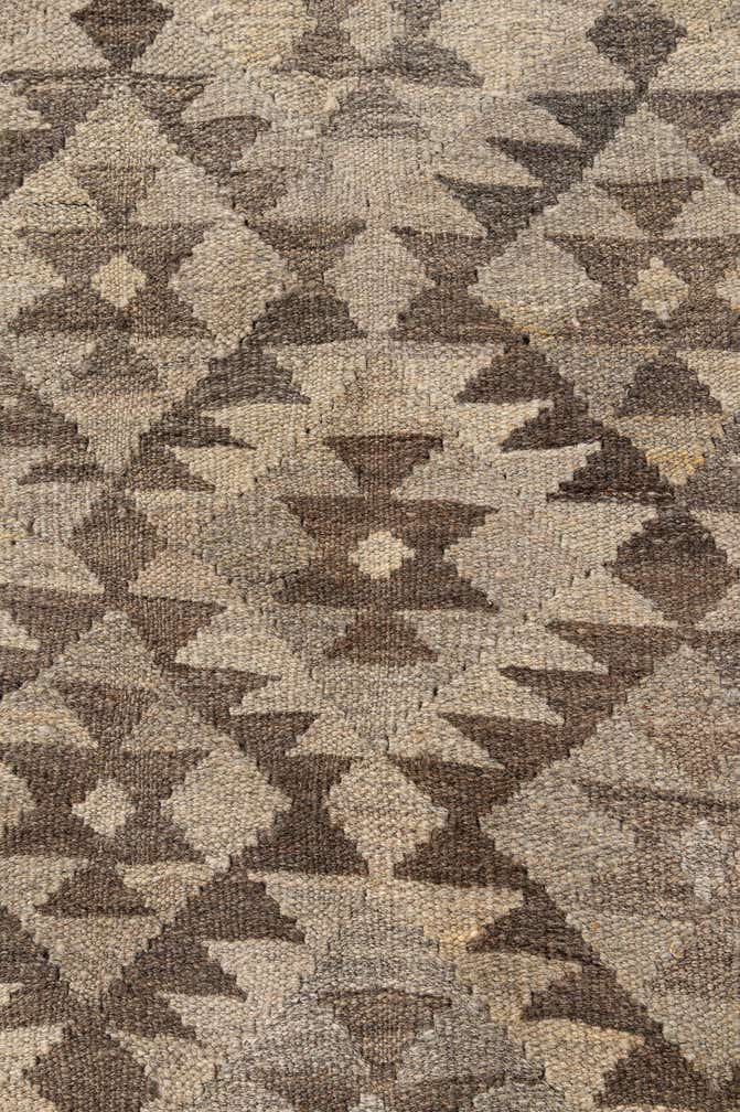 5' 2 x 6' 6 Hand Woven Kilim Maymana Wool Rug