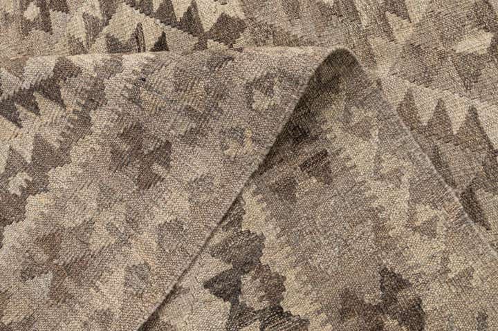 5' 2 x 6' 6 Hand Woven Kilim Maymana Wool Rug