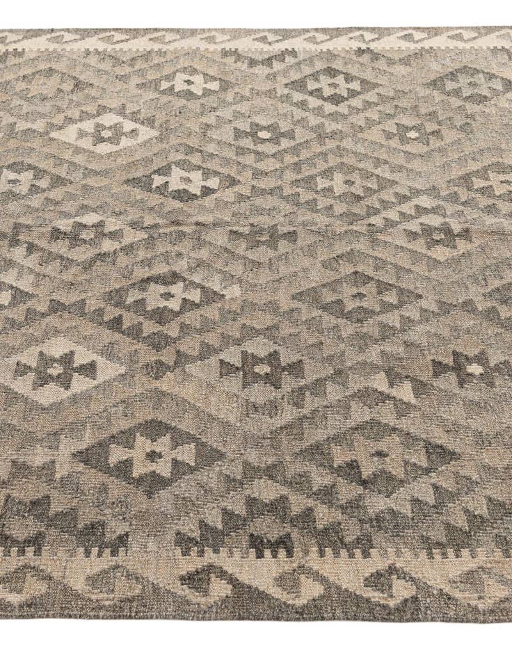 Detail image of 5' 4 x 6' 5 Hand Woven Kilim Maymana Wool Rug