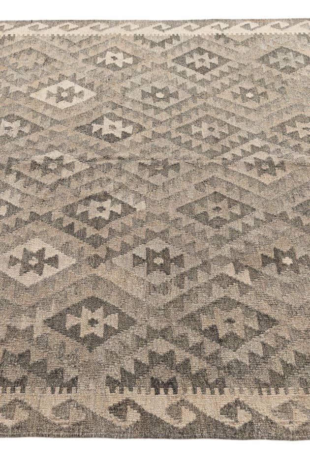 Detail image of 5' 4 x 6' 5 Hand Woven Kilim Maymana Wool Rug
