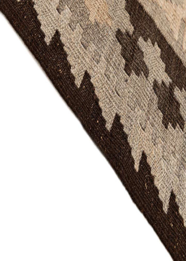 5' 1 x 6' 7 Hand Woven Kilim Maymana Wool Rug