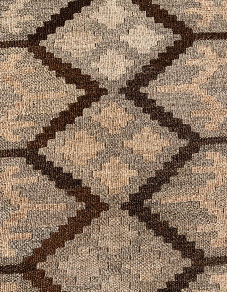 Detail image of 5' 1 x 6' 7  Hand Woven Kilim Maymana Wool Rug