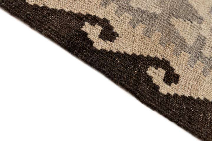 5' 1 x 6' 6 Hand Woven Kilim Maymana Wool Rug