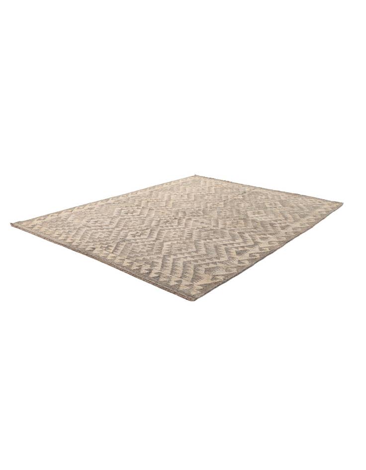 Detail image of 5' 3 x 6' 7 Hand Woven Kilim Maymana Wool Rug