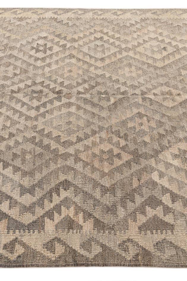 Detail image of 5' 3 x 6' 7 Hand Woven Kilim Maymana Wool Rug