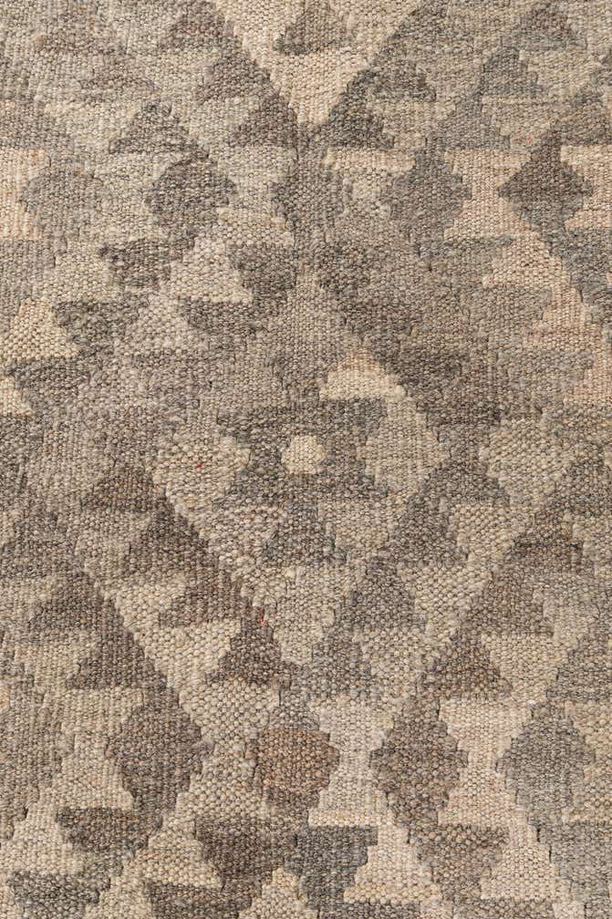 5' 3 x 6' 7 Hand Woven Kilim Maymana Wool Rug