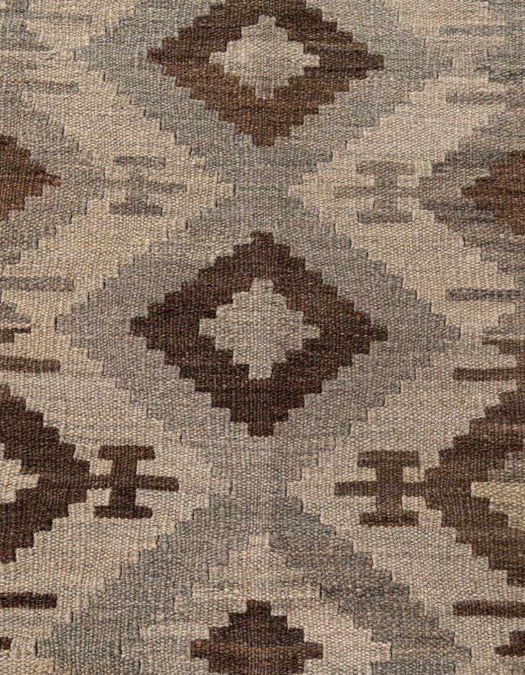 Detail image of 5' 4 x 6' 5  Hand Woven Kilim Maymana Wool Rug