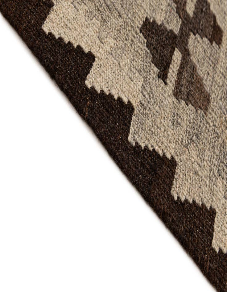 Detail image of 5' 3 x 6' 6  Hand Woven Kilim Maymana Wool Rug