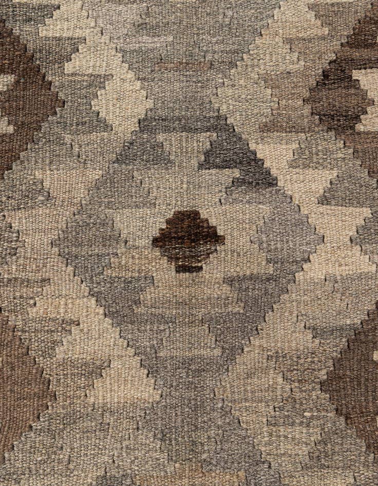 Detail image of 5' 3 x 6' 6  Hand Woven Kilim Maymana Wool Rug