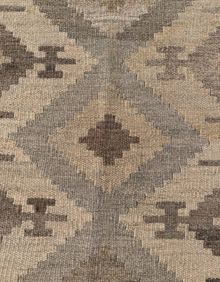 Detail image of 5' 3 x 6' 6  Hand Woven Kilim Maymana Wool Rug