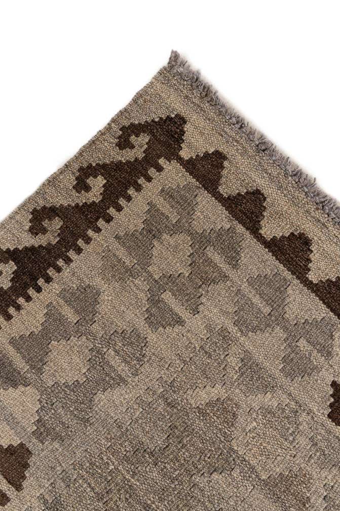 5' 3 x 6' 6 Hand Woven Kilim Maymana Wool Rug