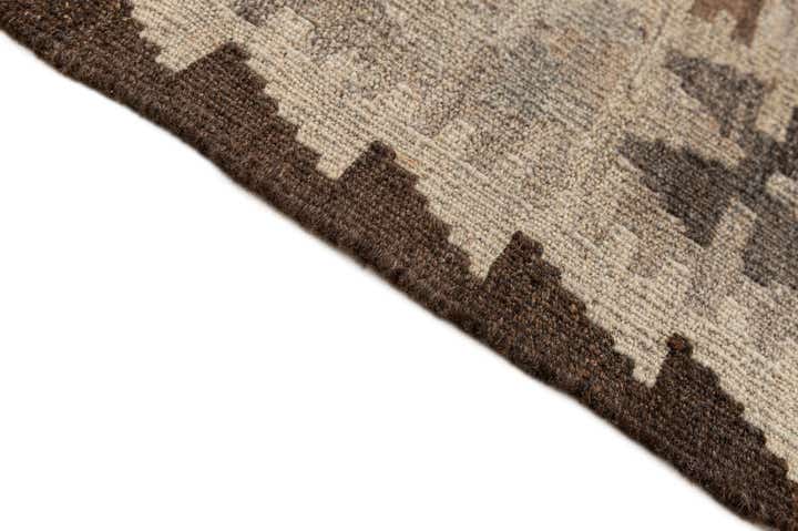 5' 1 x 6' 8 Hand Woven Kilim Maymana Wool Rug