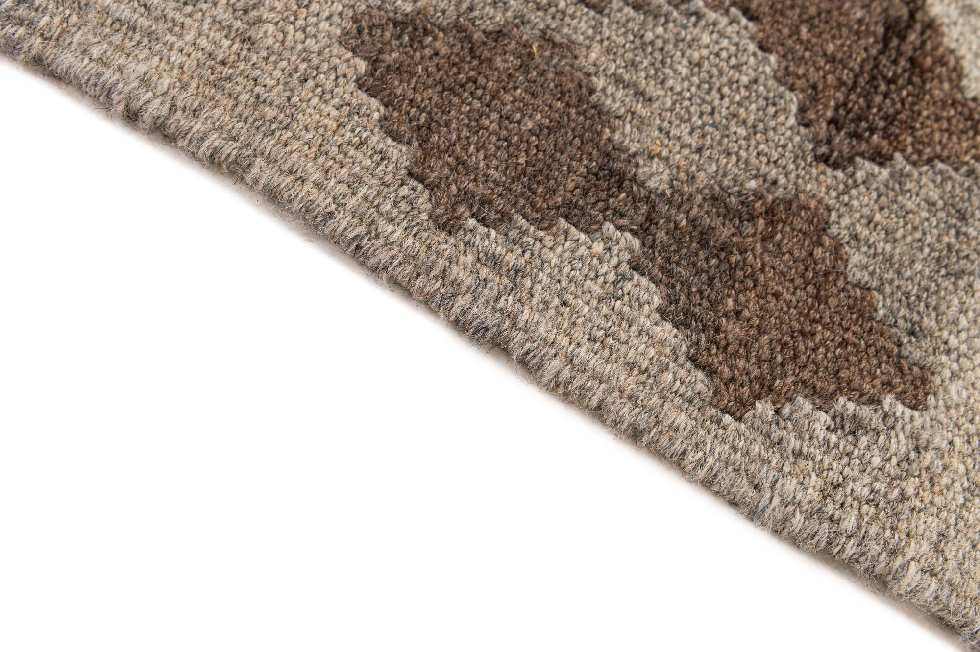 5' 3 x 6' 8 Hand Woven Kilim Maymana Wool Rug