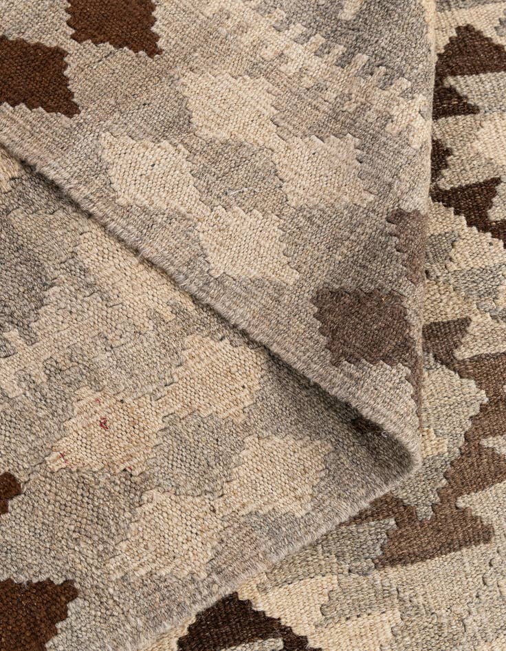 Detail image of 5' 3 x 6' 8  Hand Woven Kilim Maymana Wool Rug