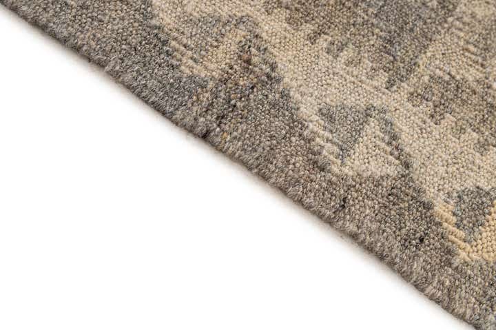 5' 1 x 6' 11 Hand Woven Kilim Maymana Wool Rug