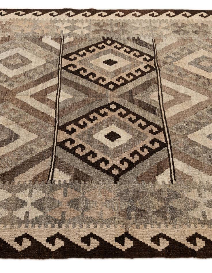 Detail image of 5' 2 x 6' 9  Hand Woven Kilim Maymana Wool Rug