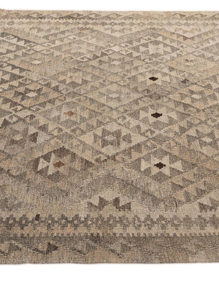 Detail image of 5' 4 x 6' 10  Hand Woven Kilim Maymana Wool Rug