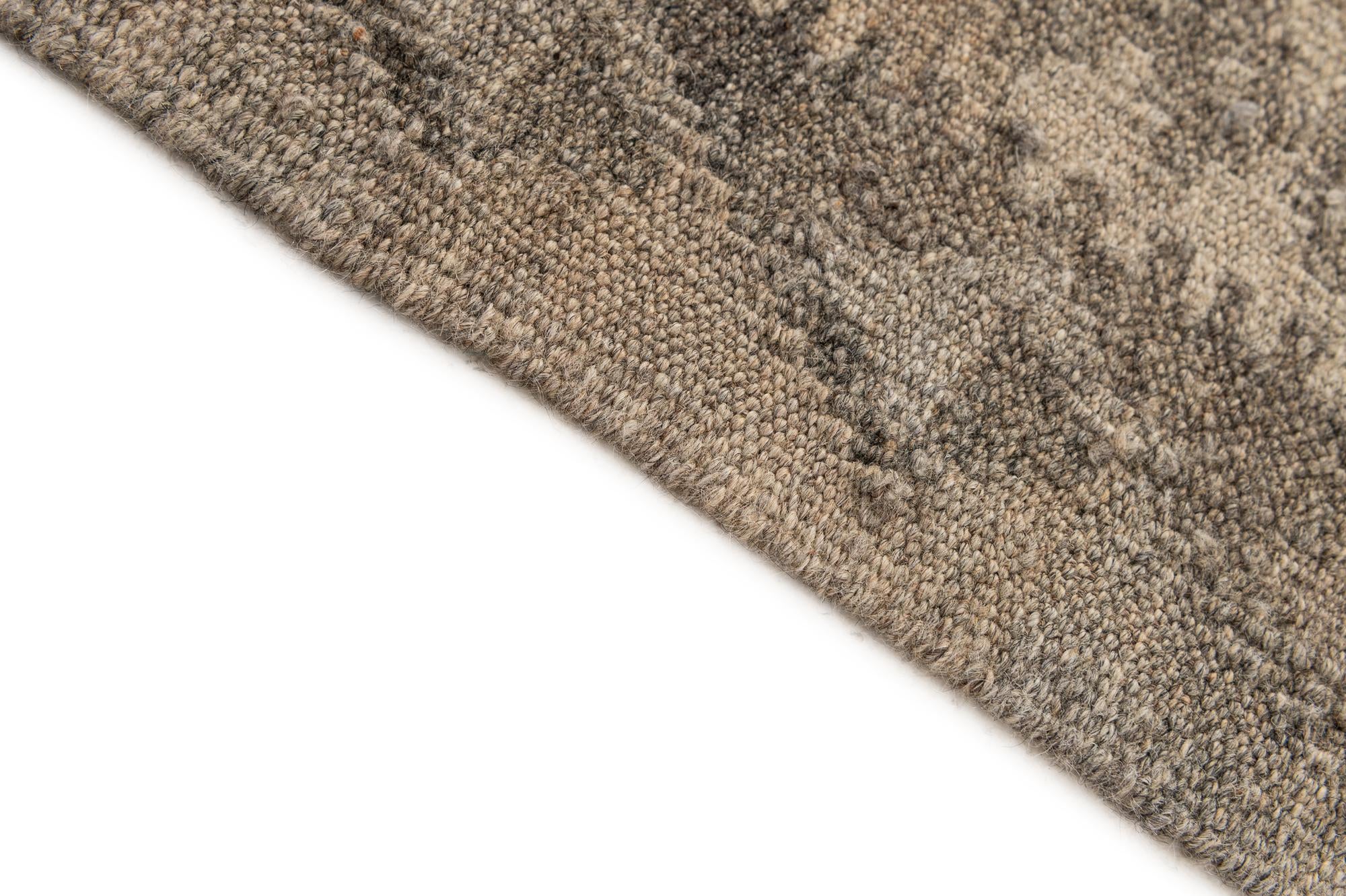 5' 4 x 6' 10 Hand Woven Kilim Maymana Wool Rug