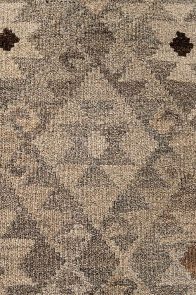 5' 4 x 6' 10 Hand Woven Kilim Maymana Wool Rug