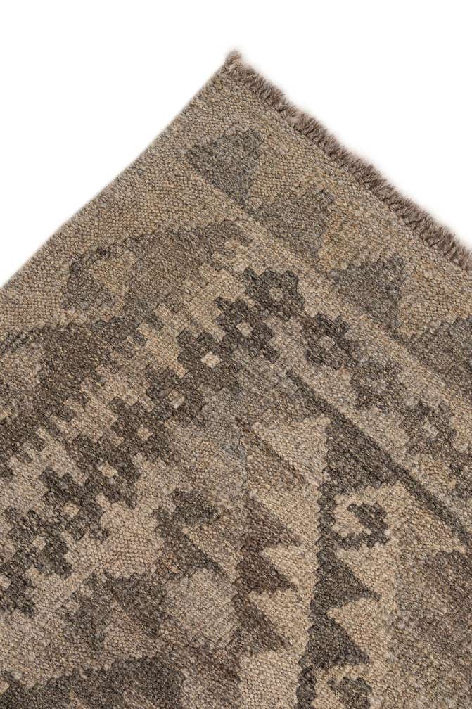 5' 4 x 6' 10 Hand Woven Kilim Maymana Wool Rug