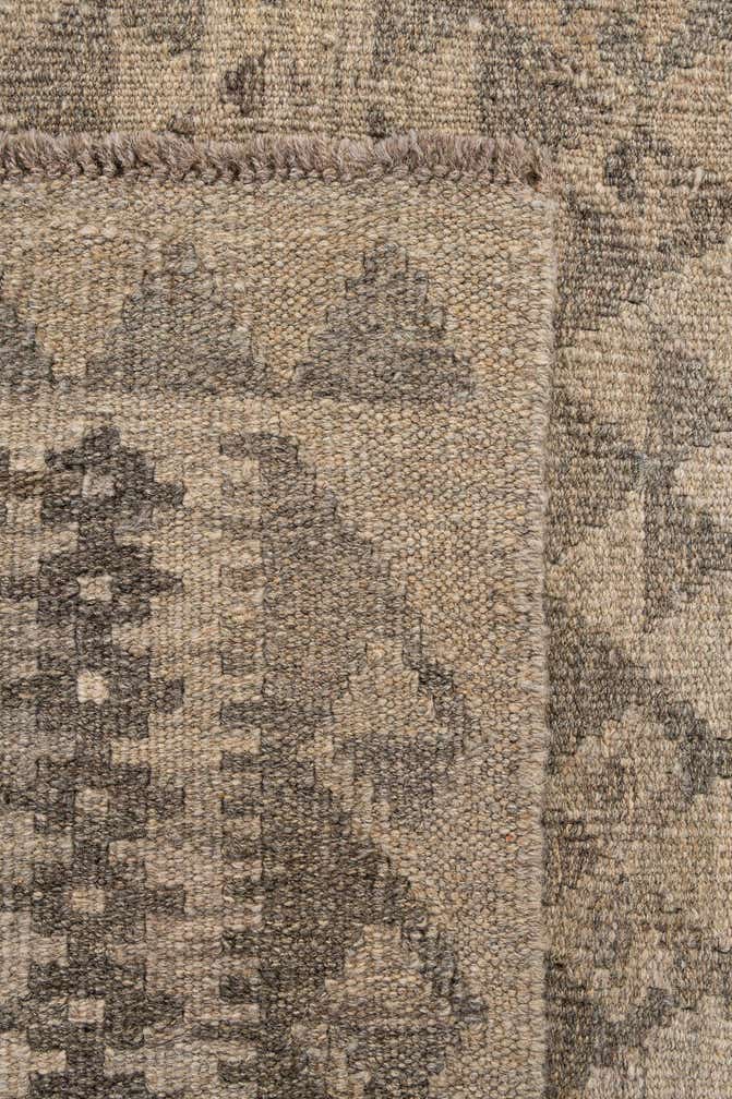 5' 4 x 6' 10 Hand Woven Kilim Maymana Wool Rug