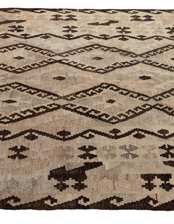 Detail image of 5' 4 x 6' 10  Hand Woven Kilim Maymana Wool Rug