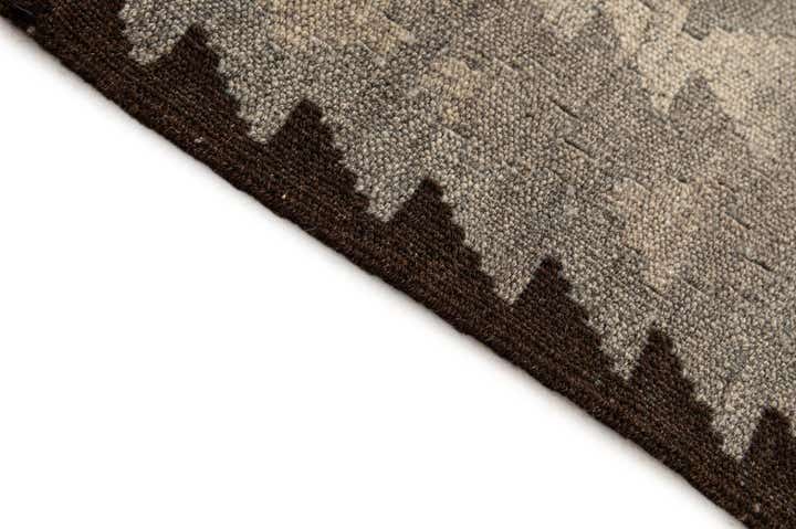 5' 2 x 6' 11 Hand Woven Kilim Maymana Wool Rug