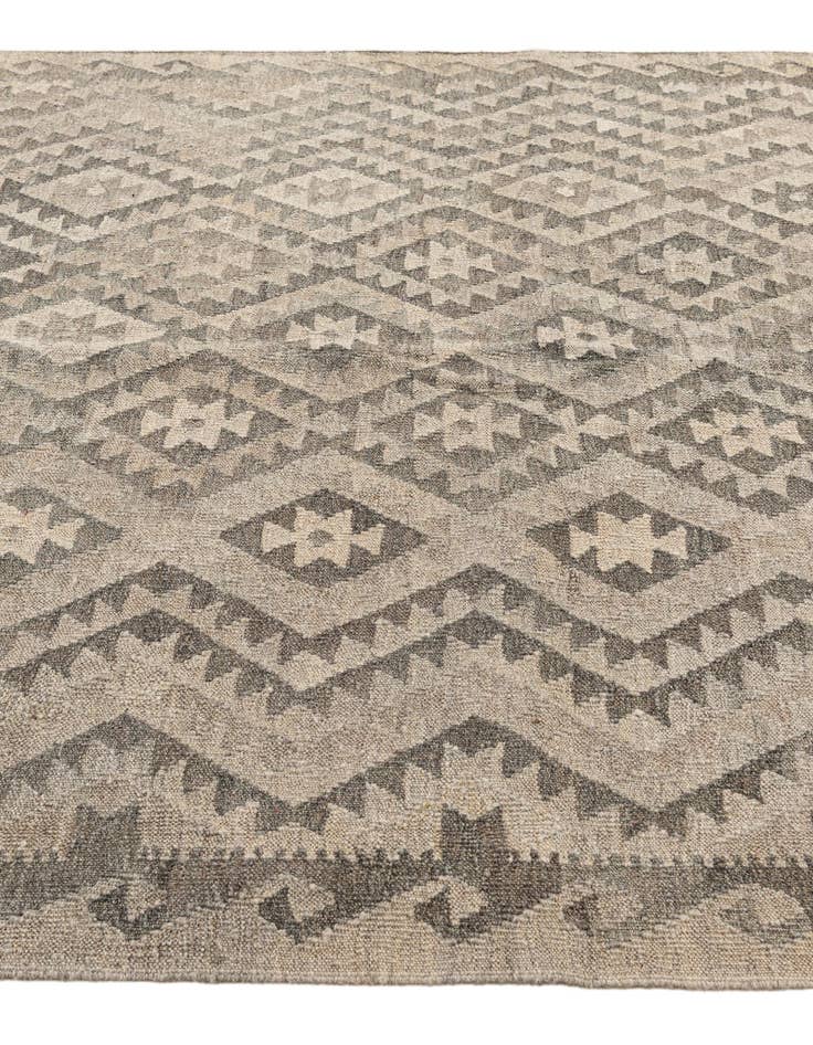 Detail image of 5' 3 x 6' 10 Hand Woven Kilim Maymana Wool Rug