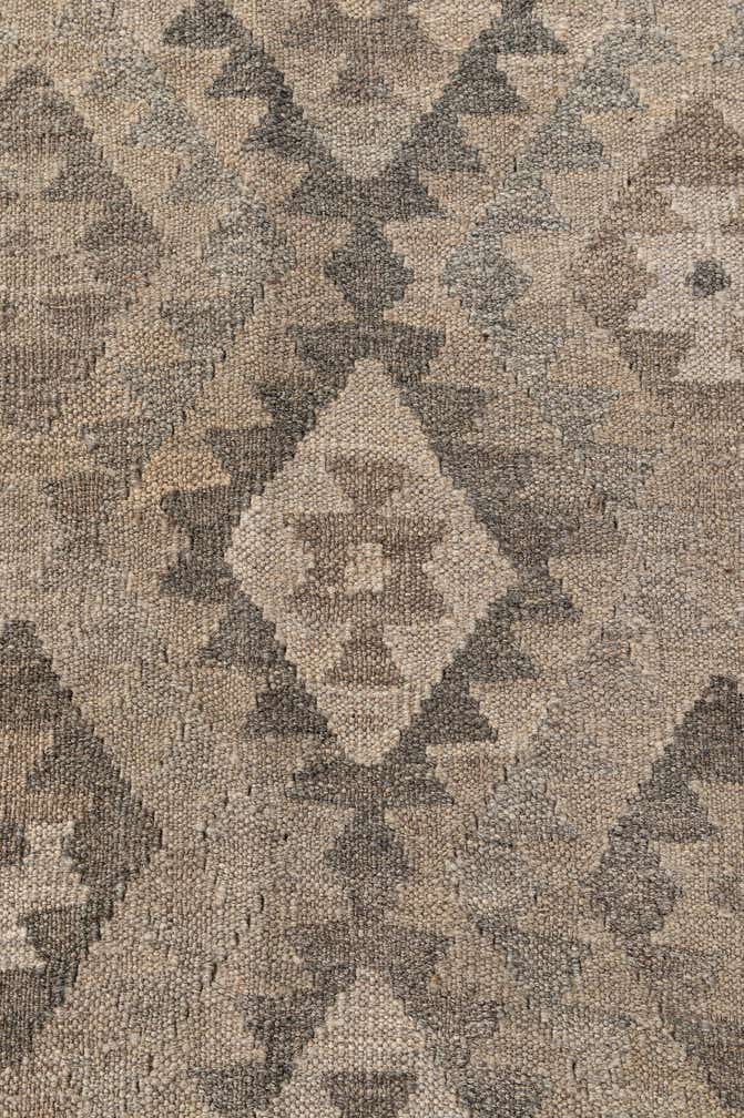 5' 3 x 6' 11 Hand Woven Kilim Maymana Wool Rug