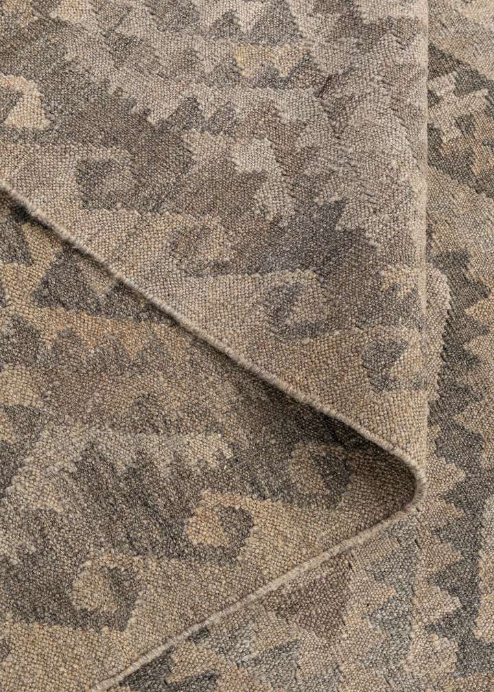 5' 3 x 6' 11 Hand Woven Kilim Maymana Wool Rug