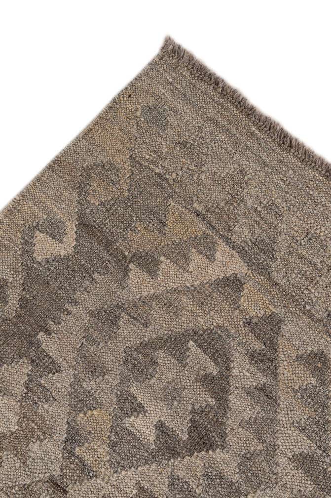 5' 3 x 6' 11 Hand Woven Kilim Maymana Wool Rug