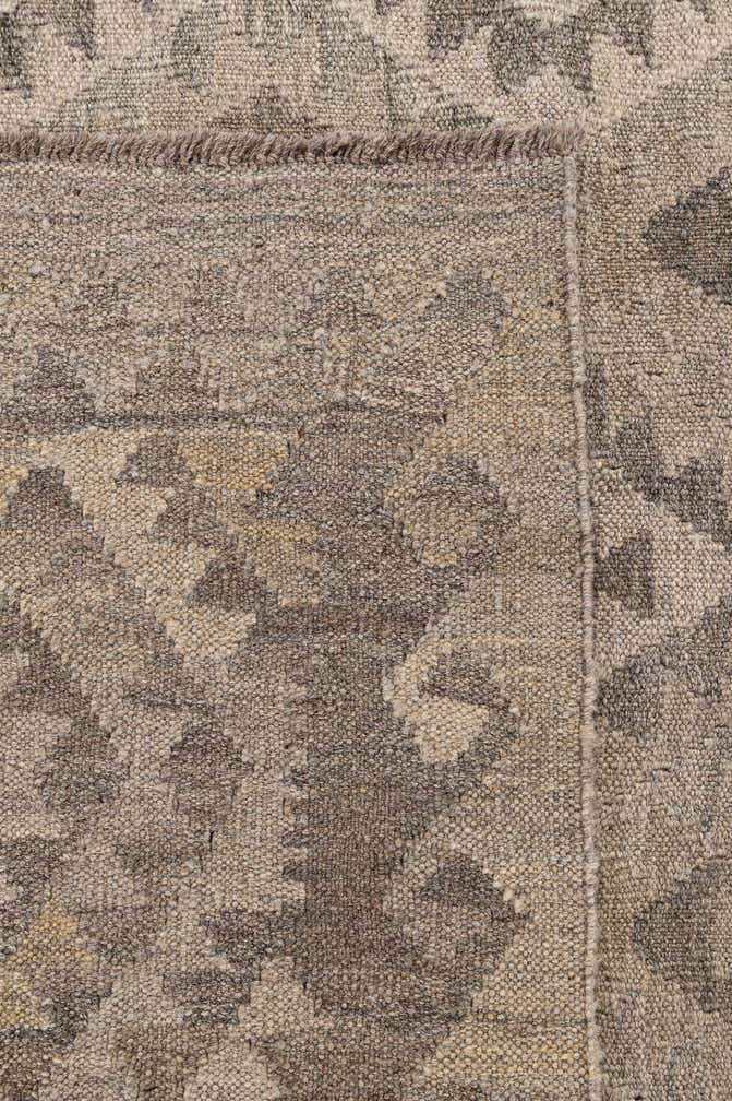 5' 3 x 6' 11 Hand Woven Kilim Maymana Wool Rug