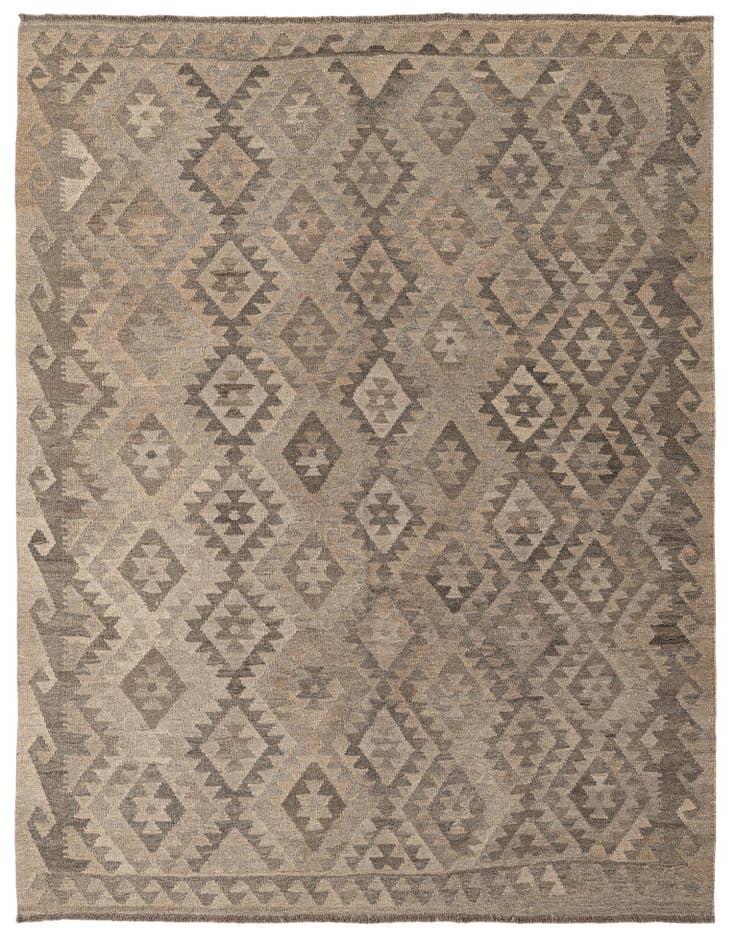 Detail image of 5' 3 x 6' 11 Hand Woven Kilim Maymana Wool Rug