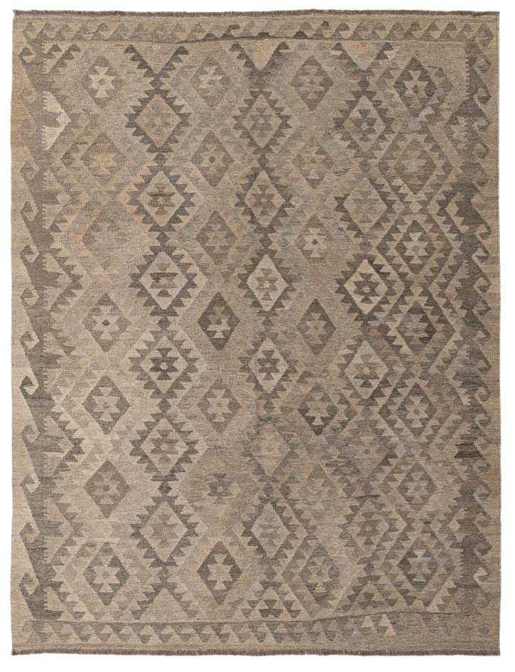 Detail image of 5' 3 x 6' 11 Hand Woven Kilim Maymana Wool Rug