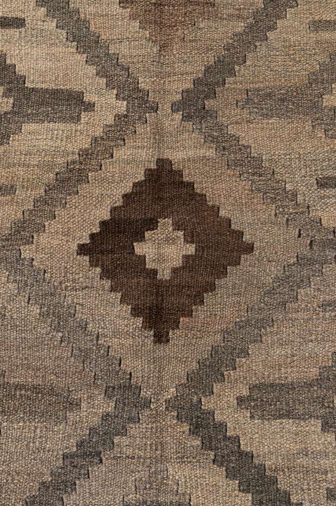 5' x 6' 9 Hand Woven Kilim Maymana Wool Rug