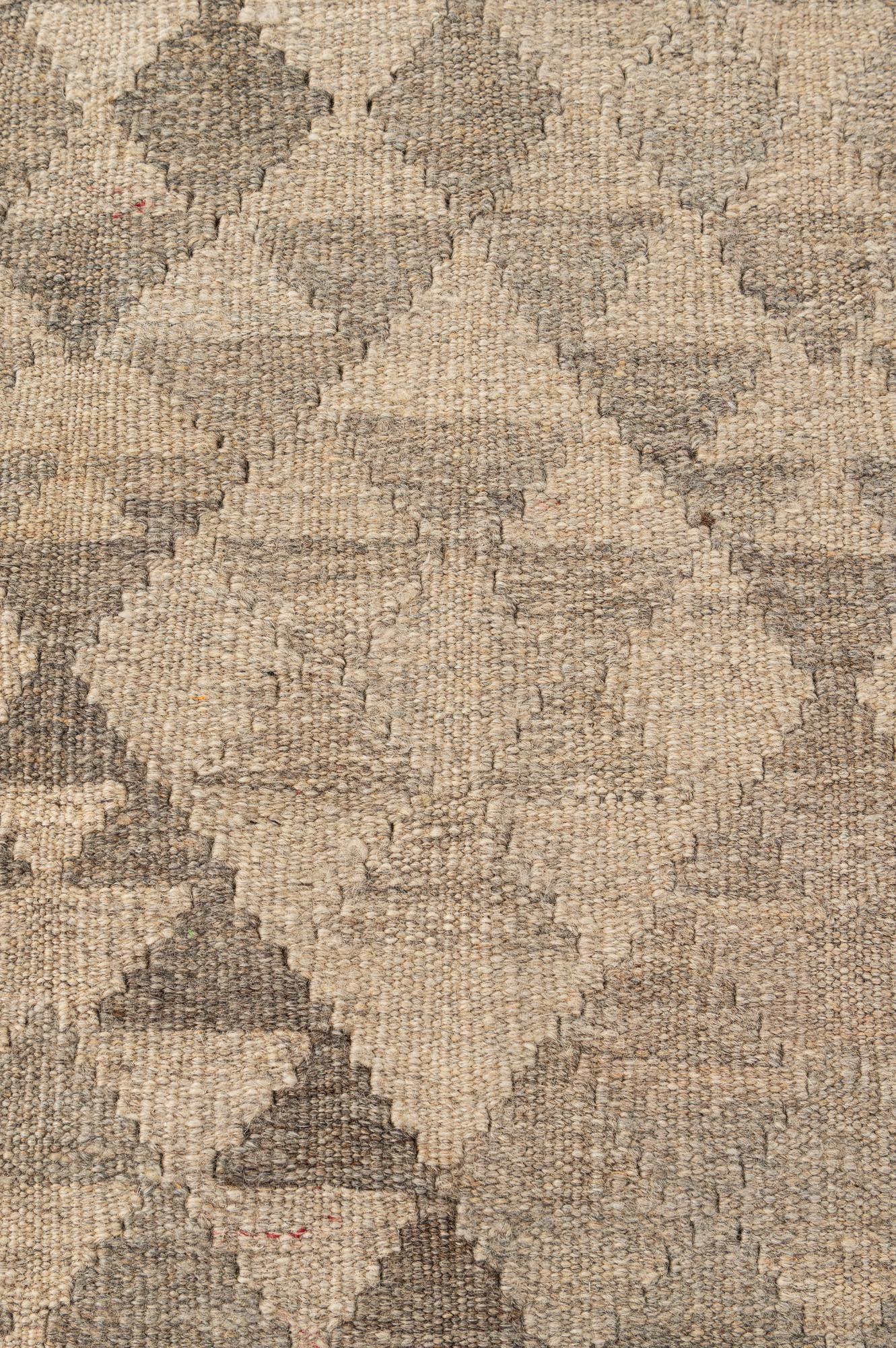 5' 2 x 7' 4 Hand Woven Kilim Maymana Wool Rug