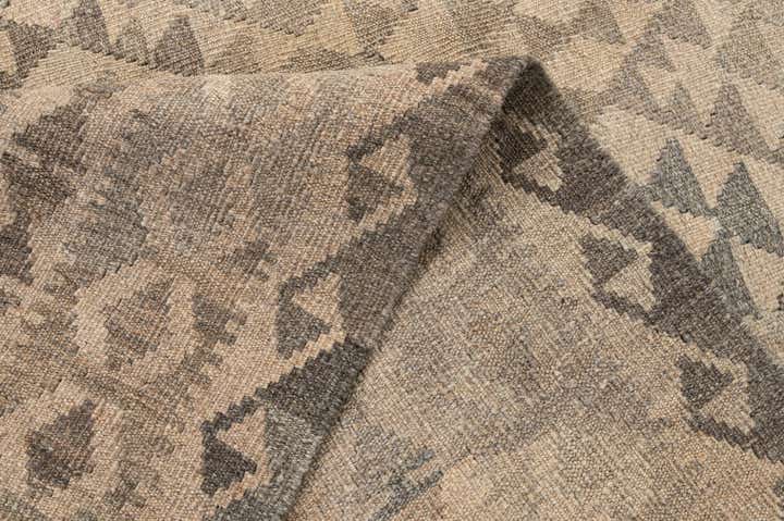 5' 2 x 7' 4 Hand Woven Kilim Maymana Wool Rug