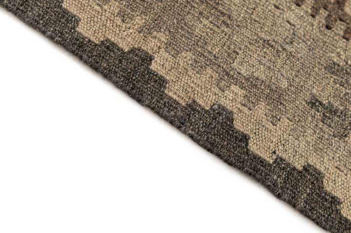 5' 3 x 8' 1 Hand Woven Kilim Maymana Wool Rug