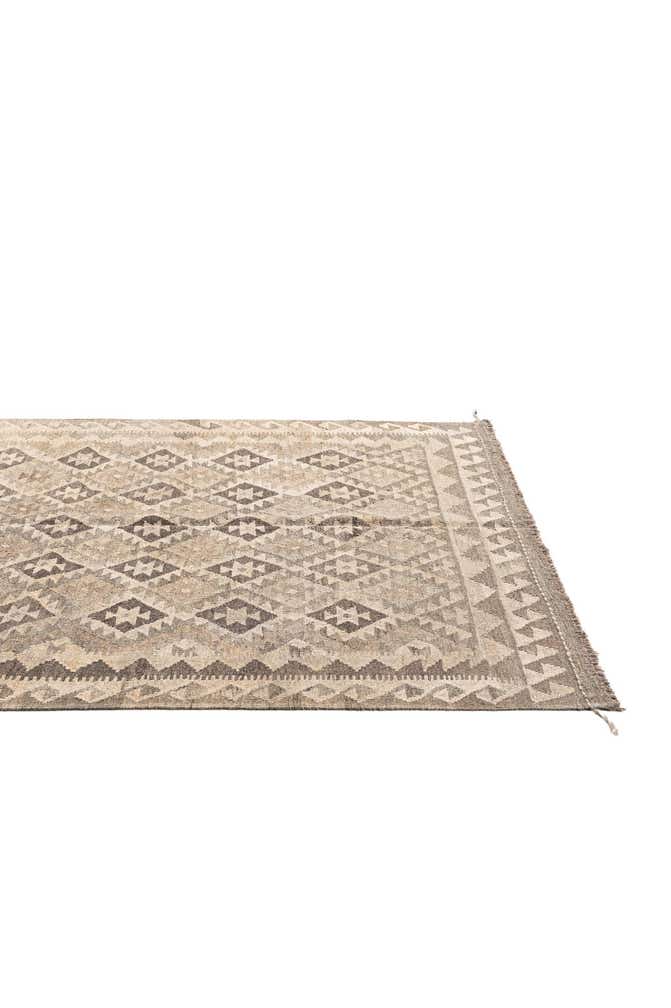 5' 3 x 8' Hand Woven Kilim Maymana Wool Rug