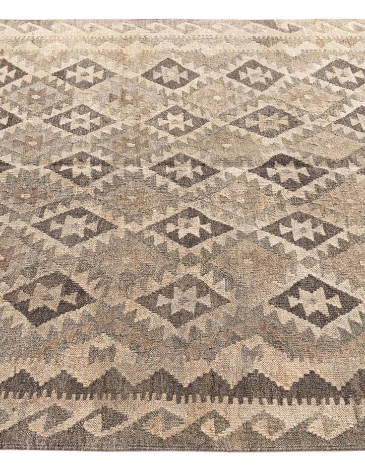 Detail image of 5' 3 x 8'  Hand Woven Kilim Maymana Wool Rug