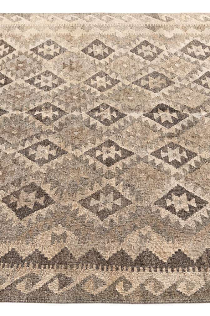 5' 3 x 8' Hand Woven Kilim Maymana Wool Rug