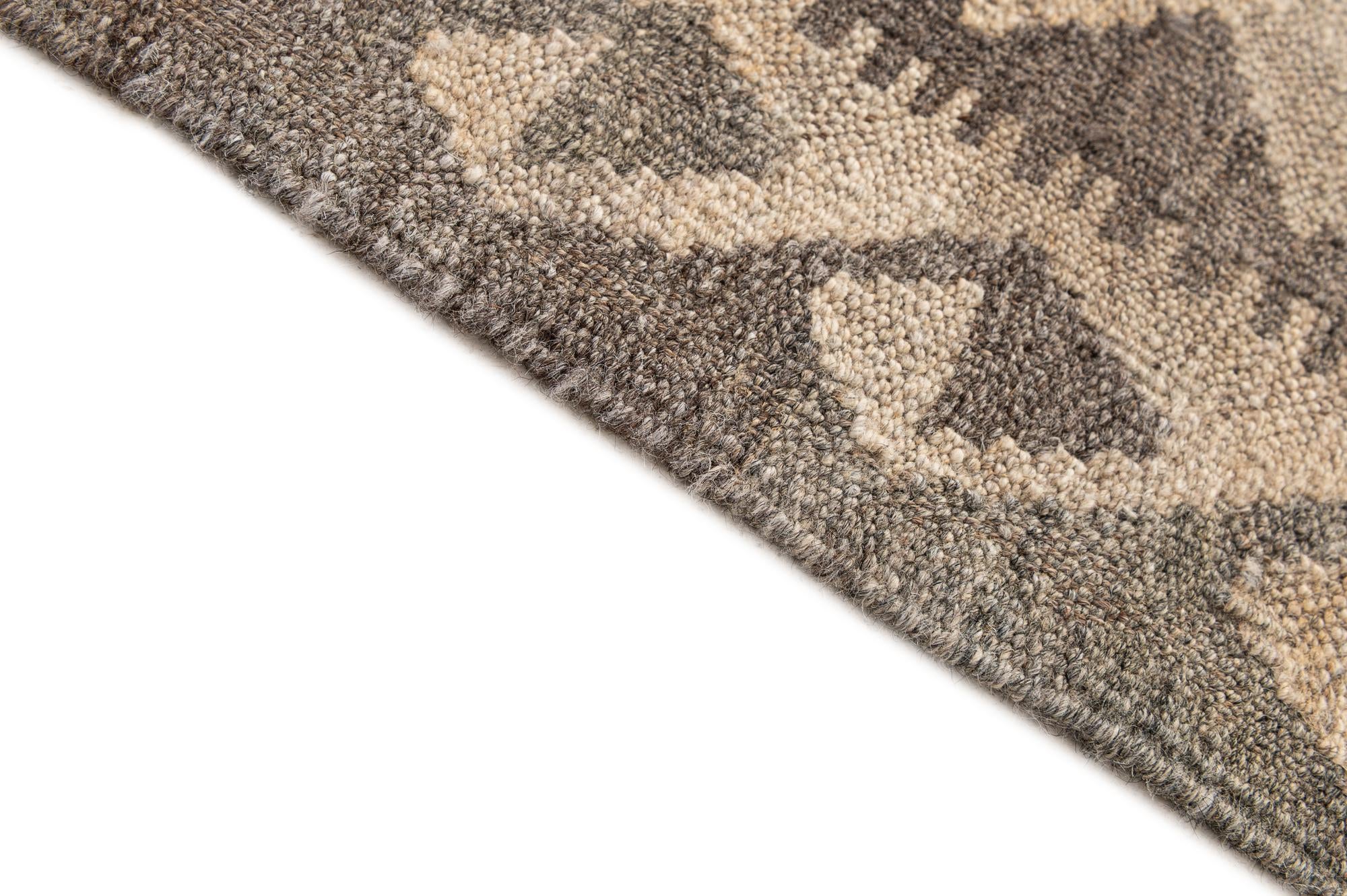 5' 3 x 8' Hand Woven Kilim Maymana Wool Rug