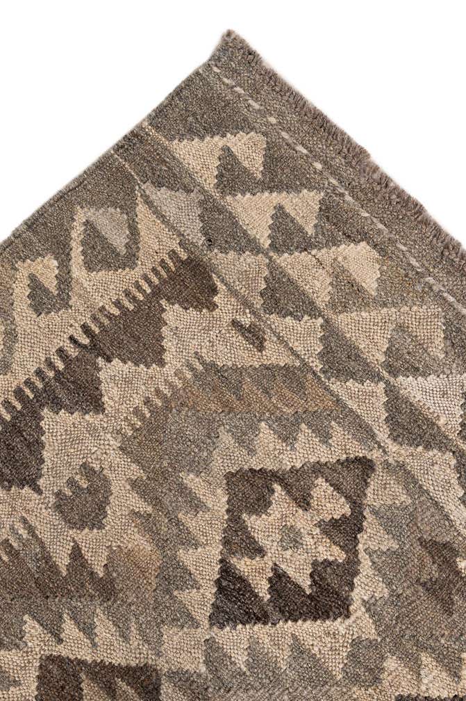 5' 3 x 8' Hand Woven Kilim Maymana Wool Rug