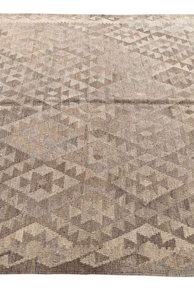5' 4 x 8' Hand Woven Kilim Maymana Wool Rug